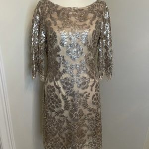 Silver Accent 3 quarter sleeve Dress